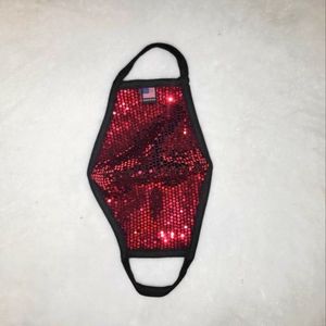 NEW Red Cotton Disco Face mask